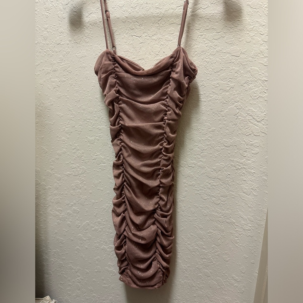 Windsor shimmery champagne bodycon dress